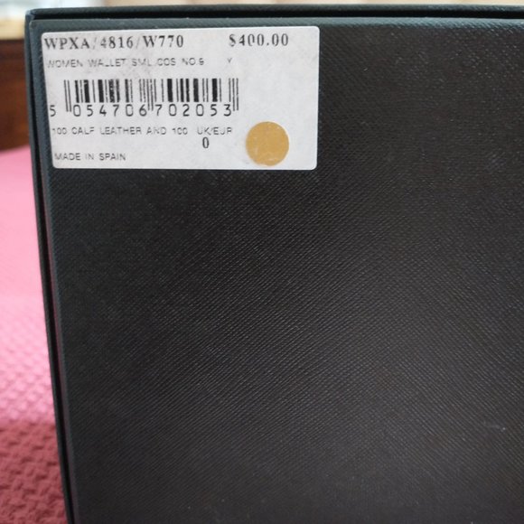 Paul Smith NWOT No 9 Women's Yellow Leather Cosmetic Bag Clutch with box - Picture 15 of 16